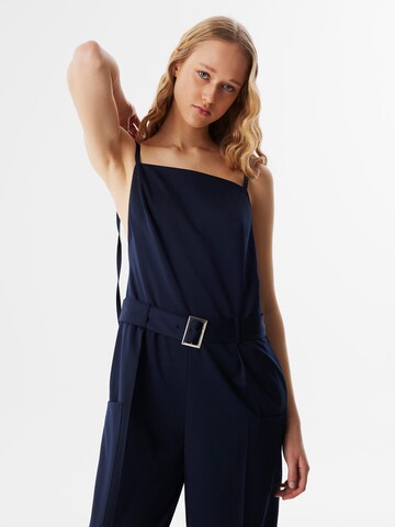 Twist Jumpsuit in Blue