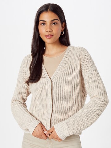 OUI Knit cardigan in Beige: front