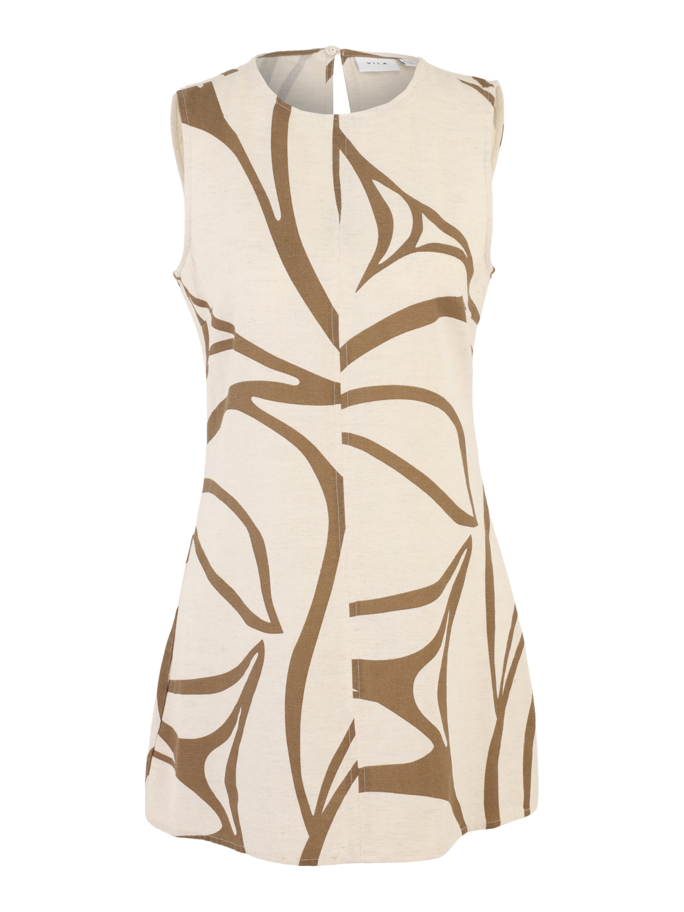 Vila Petite Kleid in Braun: Vorderseite