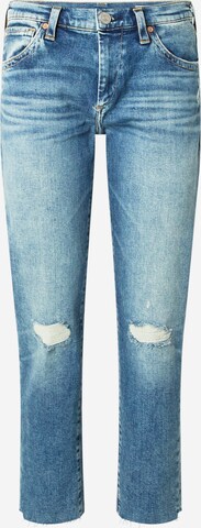 True Religion Slimfit Jeans in Blauw: voorkant