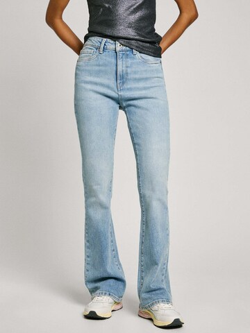 Pepe Jeans Flared Jeans 'Dion' in Blauw: voorkant