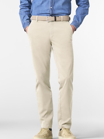 Regular Pantalon chino 'Bonn' MEYER en beige : devant