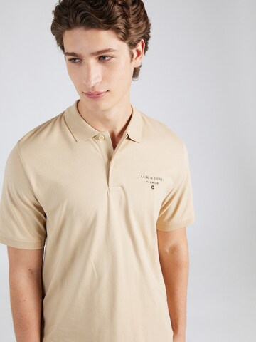 JACK & JONES Skjorte 'MASON' i beige