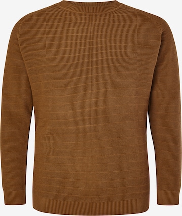 s.Oliver Men Big Sizes Sweater in Brown: front