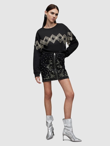 AllSaints Sweatshirt 'ZANIAH TASSEL' in Schwarz