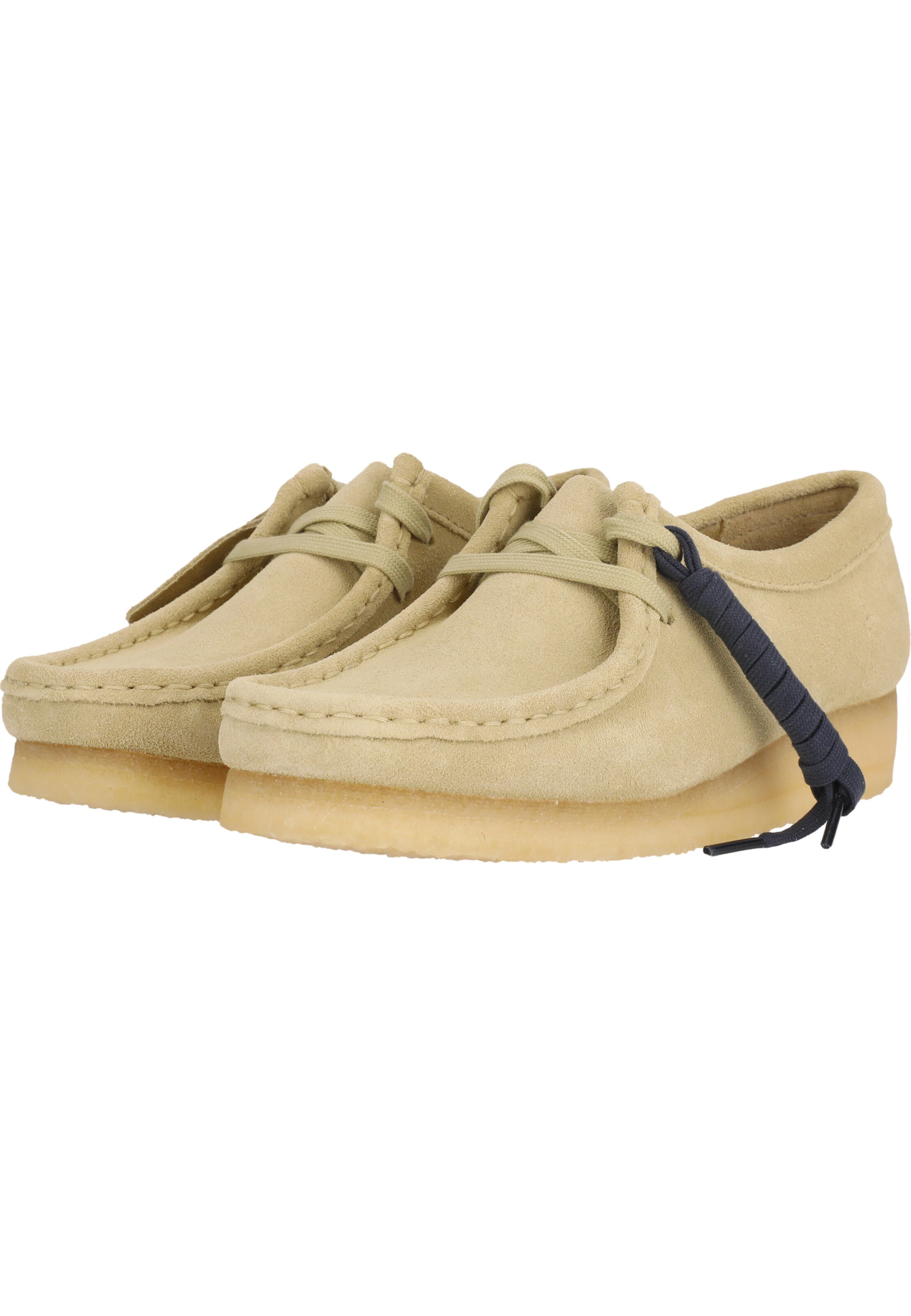 CLARKS Lace-up shoe 'Wallabee Maple Suede' in Beige