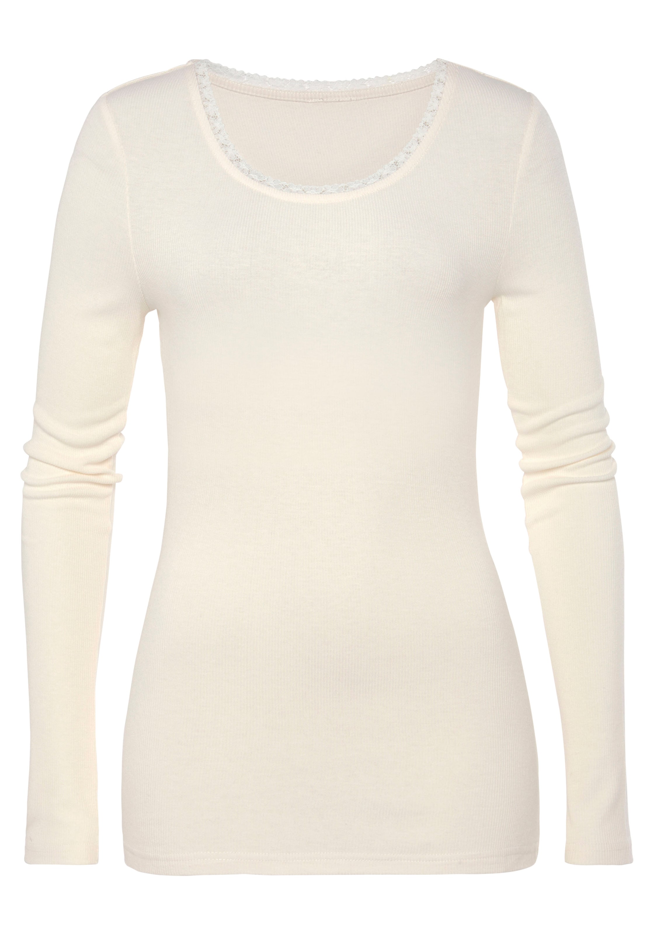 LASCANA Tričko - Béžová: predná strana