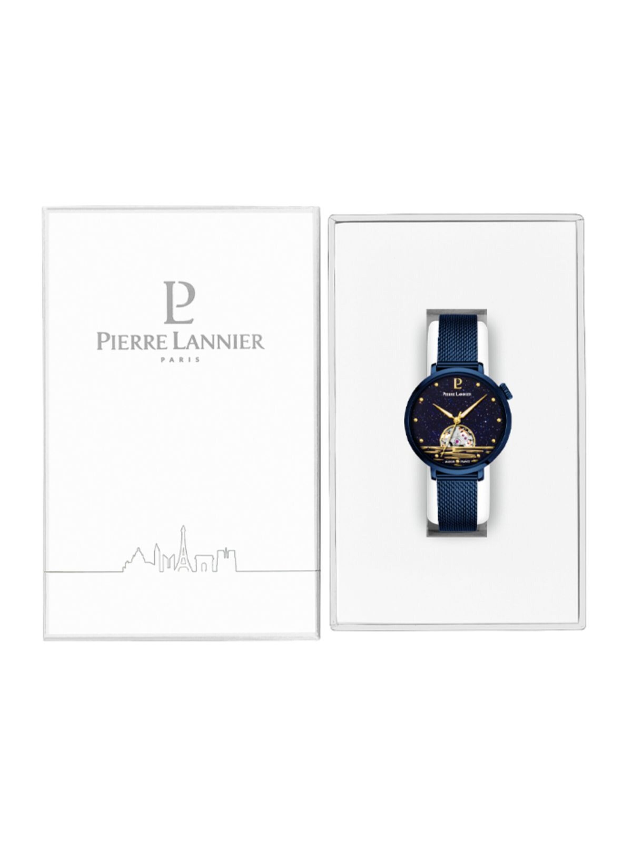 Montre à affichage analogique 'Pierre Lannier - Automatic watch Australe - Automatic watch movement - Watch case width: 35 mm' Pierre Lannier en bleu