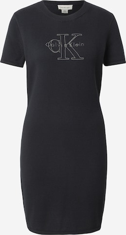juoda Calvin Klein Jeans Megzta suknelė: priekis