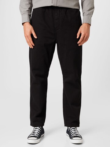 Loosefit Pantaloni 'Flint' de la Carhartt WIP pe negru: față