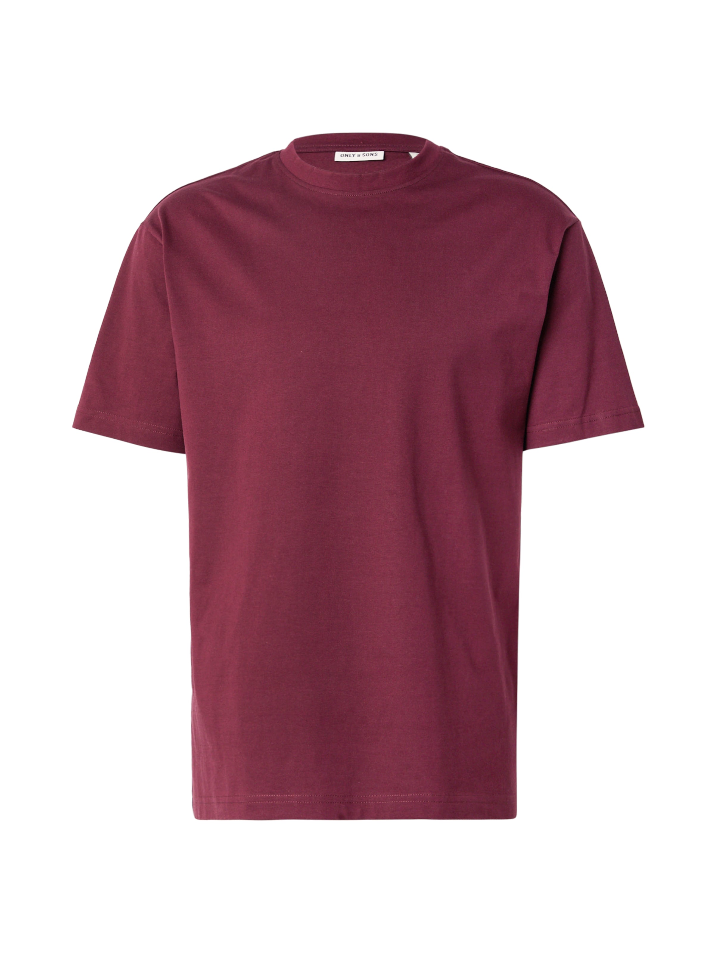 sarkans Only & Sons T-Krekls 'ONSFRED': no priekšpuses