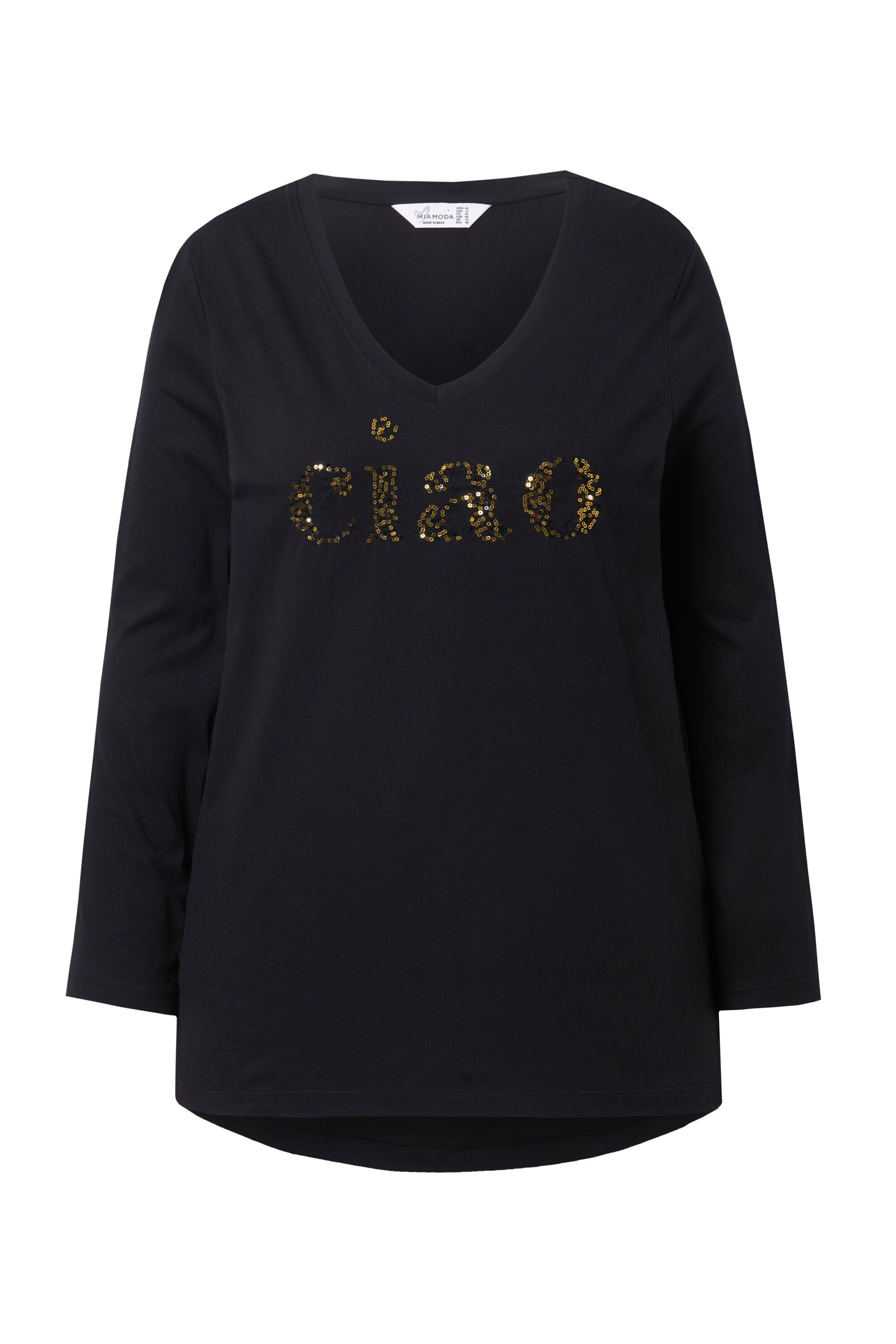 MIAMODA Shirt in Schwarz: Vorderseite
