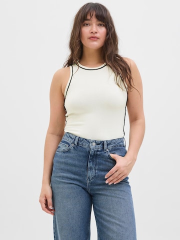 Tops en tricot 'JXEvelyn' JJXX en blanc : devant