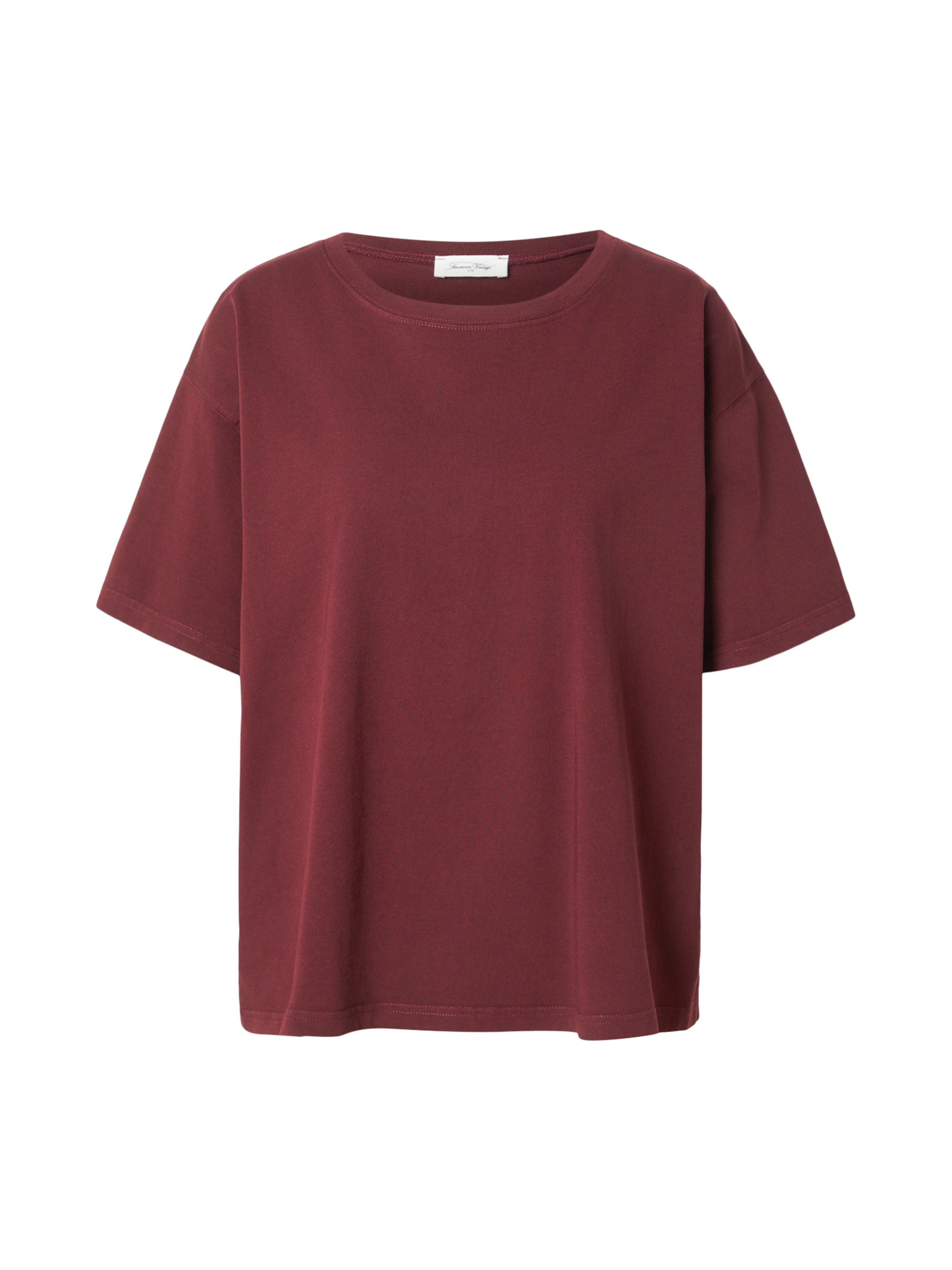 Marškinėliai 'FIZVALLEY' iš AMERICAN VINTAGE, spalva – burgundiško vyno spalva, Prekių apžvalga