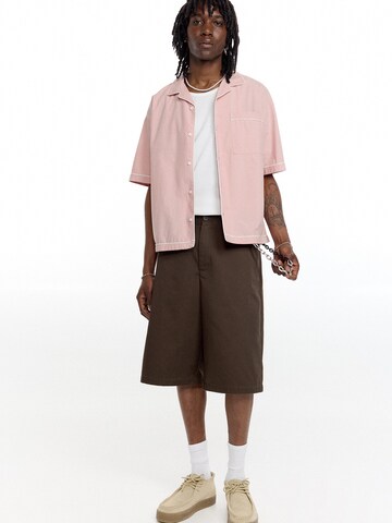 Fit confort Chemise Pull&Bear en rose
