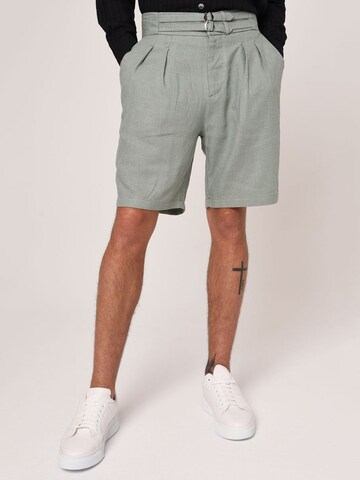 Wide leg Pantaloni con pieghe di Antioch in verde