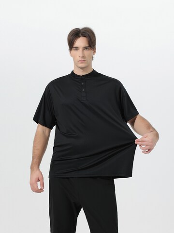 YOUTHUP Shirt 'Leibfrei' in Black