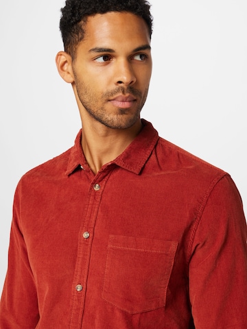 Cotton On Comfort Fit Hemd 'CAMDEN' in Rot