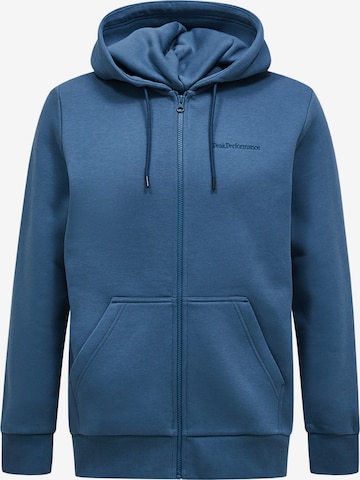 PEAK PERFORMANCE Sweatshirt in Blauw: voorkant