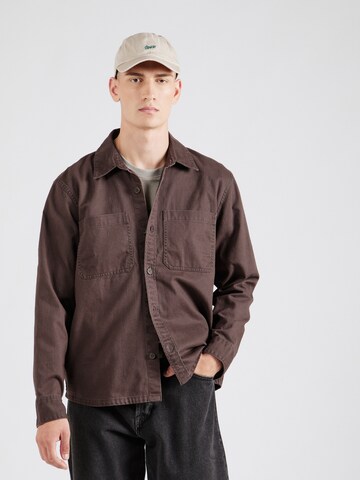 Fit confort Chemise HOLLISTER en vert : devant