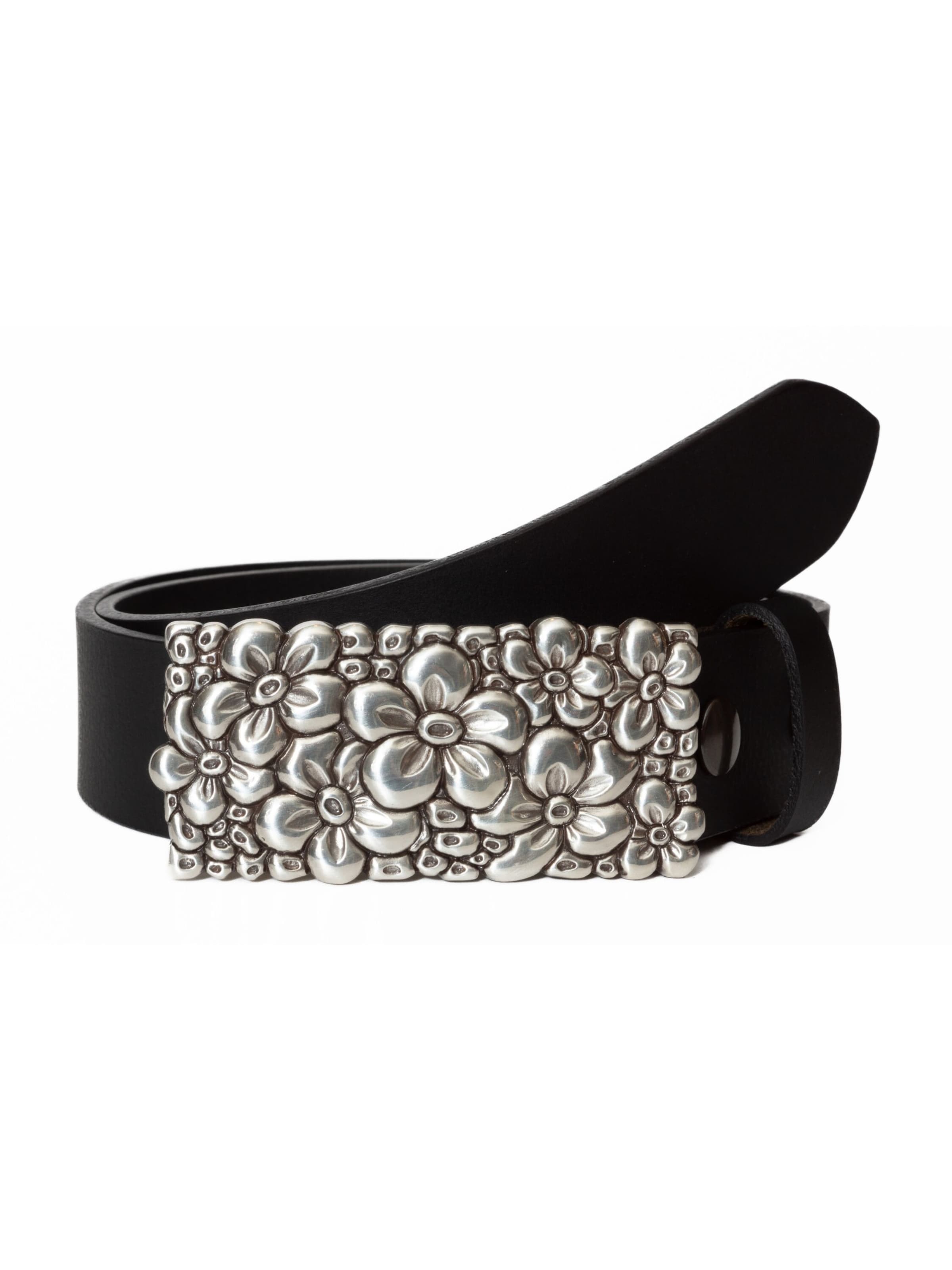 BA98 Gürtel in Schwarz: Vorderseite