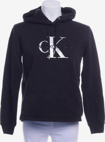 Calvin Klein Sweatshirt & Zip-Up Hoodie in S in Black: front