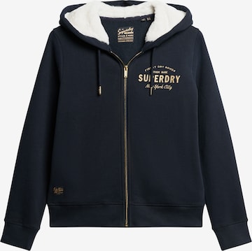 Superdry & Co Sweatjacke in Blau: Vorderseite