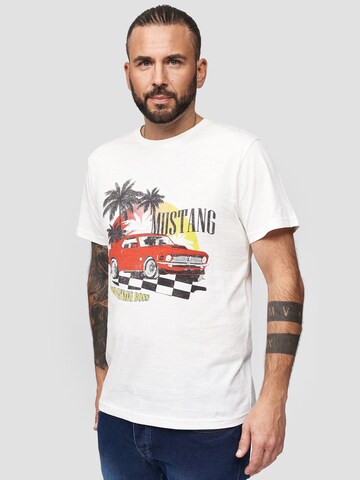 Recovered Shirt 'Ford Tropical Mustang' in White