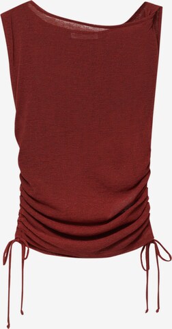 Pull&Bear Knitted top in Brown: front