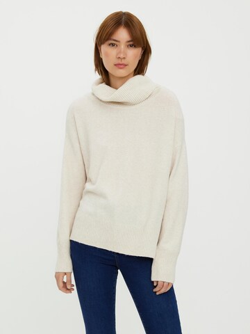 VERO MODA Trui 'Doffy' in Beige: voorkant