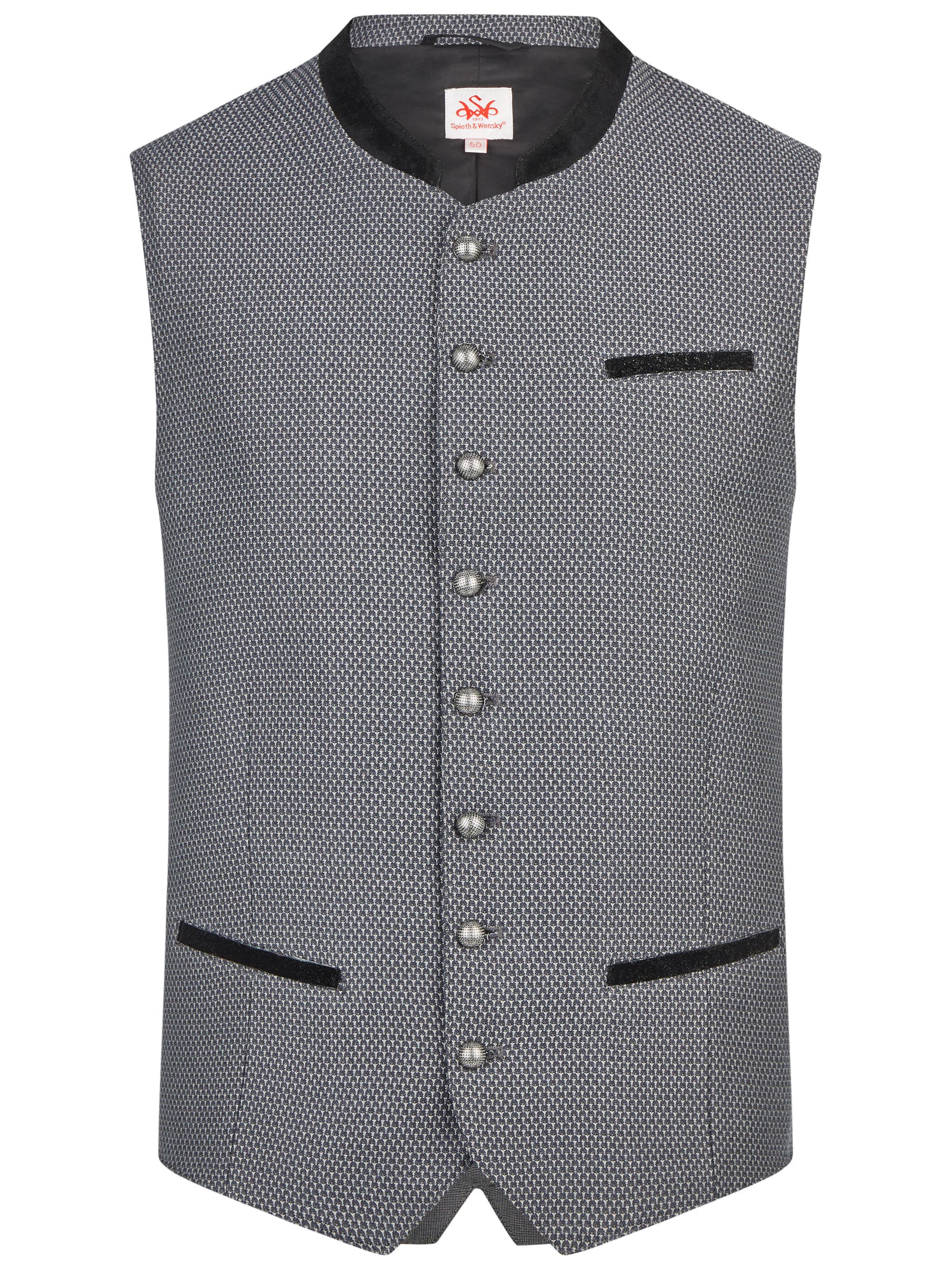 Gilet folklorique 'Kairo' SPIETH & WENSKY en noir : devant