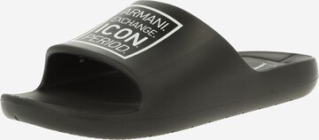 ARMANI EXCHANGE Pantolette in Schwarz: predná strana