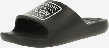 ARMANI EXCHANGE Pantolette in Schwarz: predná strana