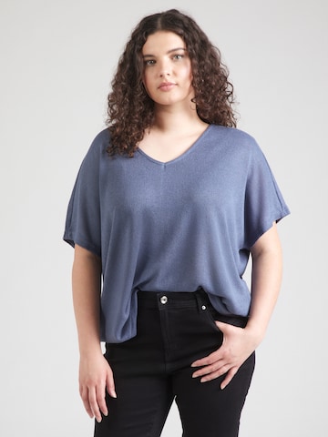 ONLY Carmakoma Shirt 'CARTAMMI' in Blue: front