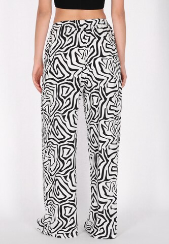 myMo ROCKS Wide leg Trousers in White