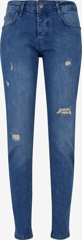 DEF Slimfit Jeans 'Aslan' in Blauw: voorkant