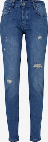 DEF Slimfit Jeans 'Aslan' in Blauw: voorkant