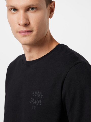 Nudie Jeans Co T-Shirt 'Roy' in Schwarz