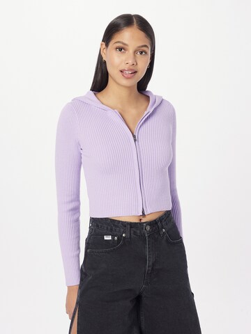 HOLLISTER Knit Cardigan 'APAC' in Purple: front