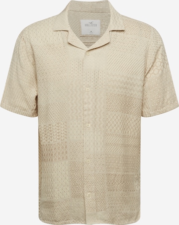 HOLLISTER Regular fit Skjorta i beige: framsida