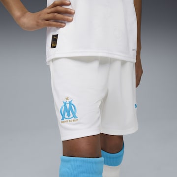 Regular Pantalon de sport 'Olympique de Marseille 25/26' PUMA en blanc