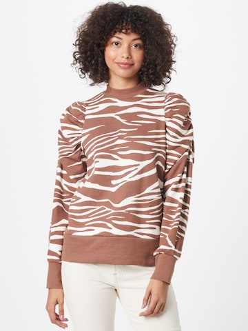 River Island Sweatshirt in Bruin: voorkant