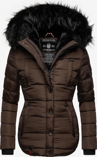 MARIKOO Winter jacket 'Lotusblüte' in Brown / Black, Item view