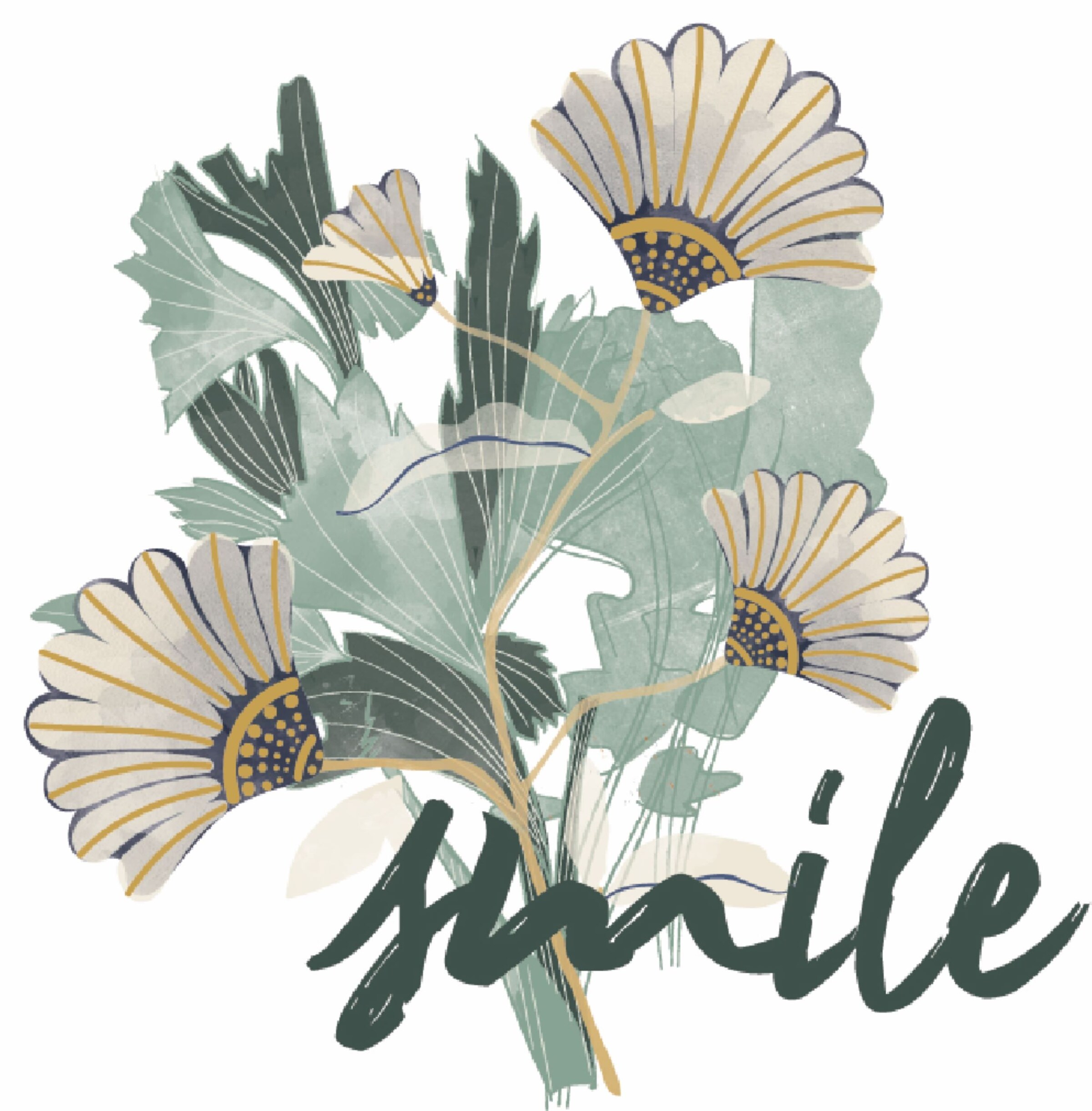 LILIPUT Langarmshirt mit niedlichem 'smile'-Print in Weiß