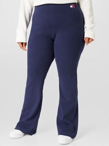 Tommy Jeans Curve Flared Pants in Blue: front