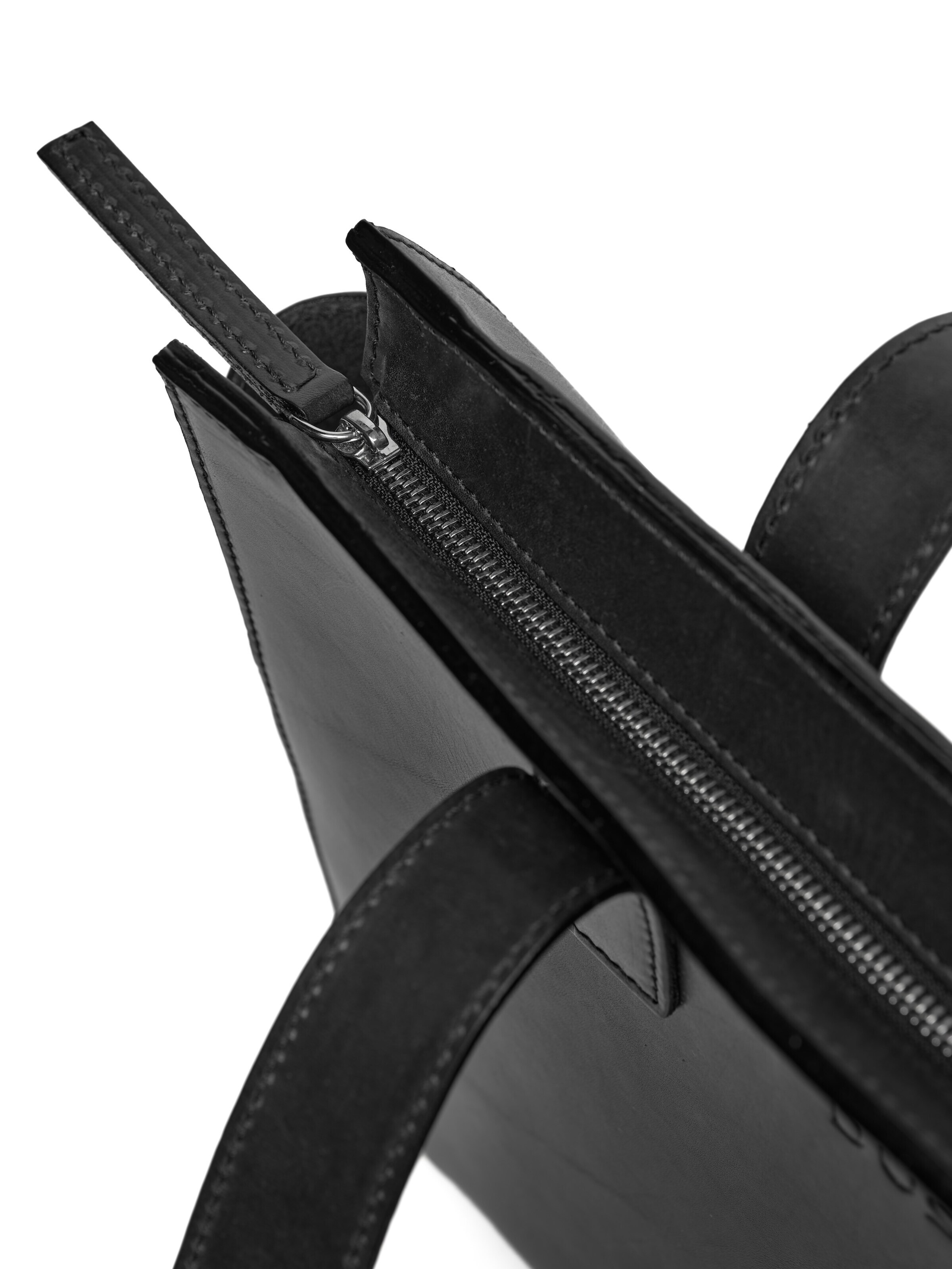 Cabas 'Leather Tote Black Aspen Collection' THE DUST COMPANY en noir