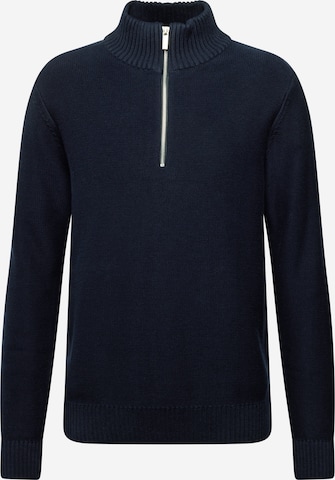 Pull-over 'SLHAxel' SELECTED en bleu : devant
