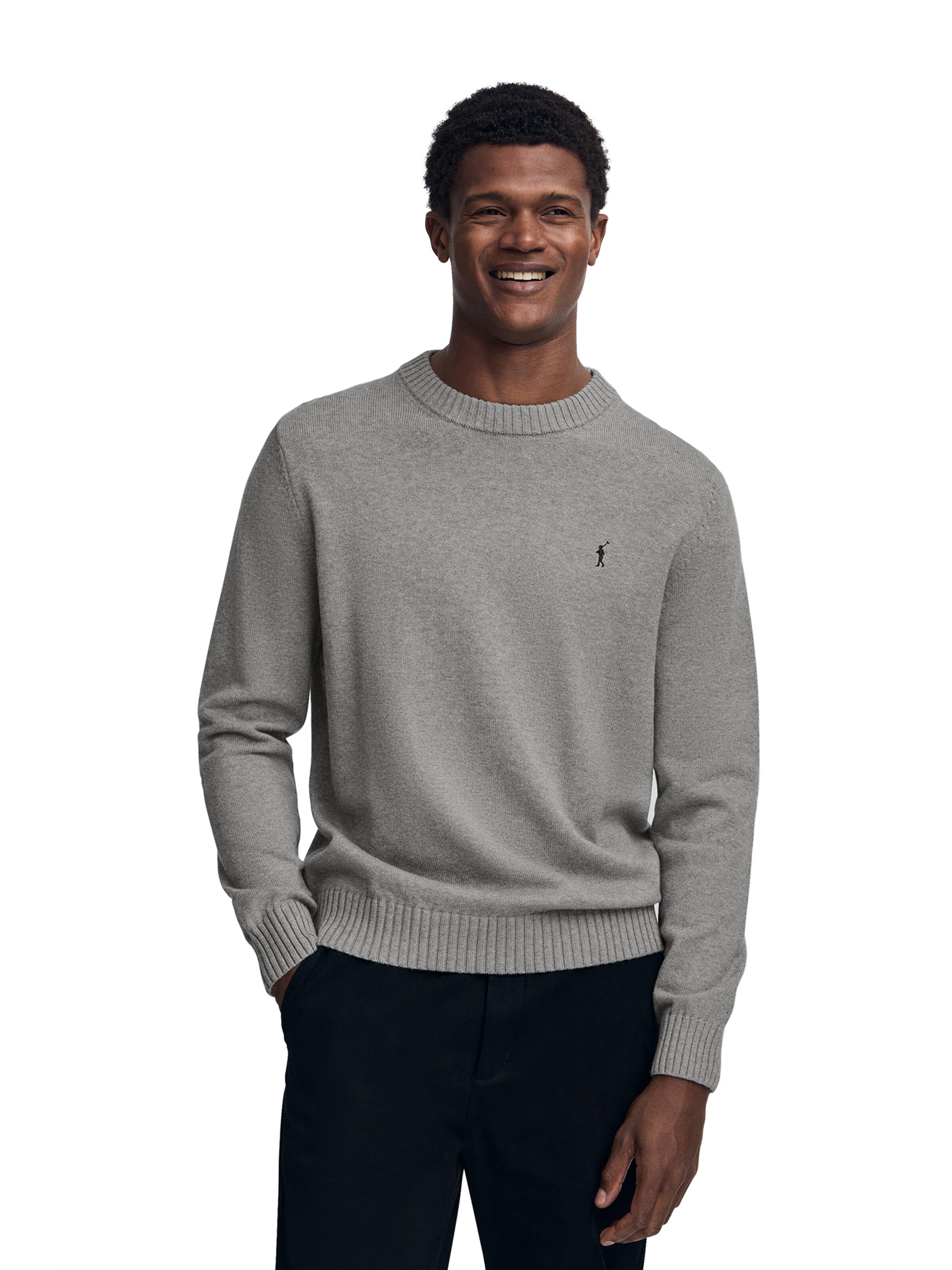Polo Club Sweater in Grey: front