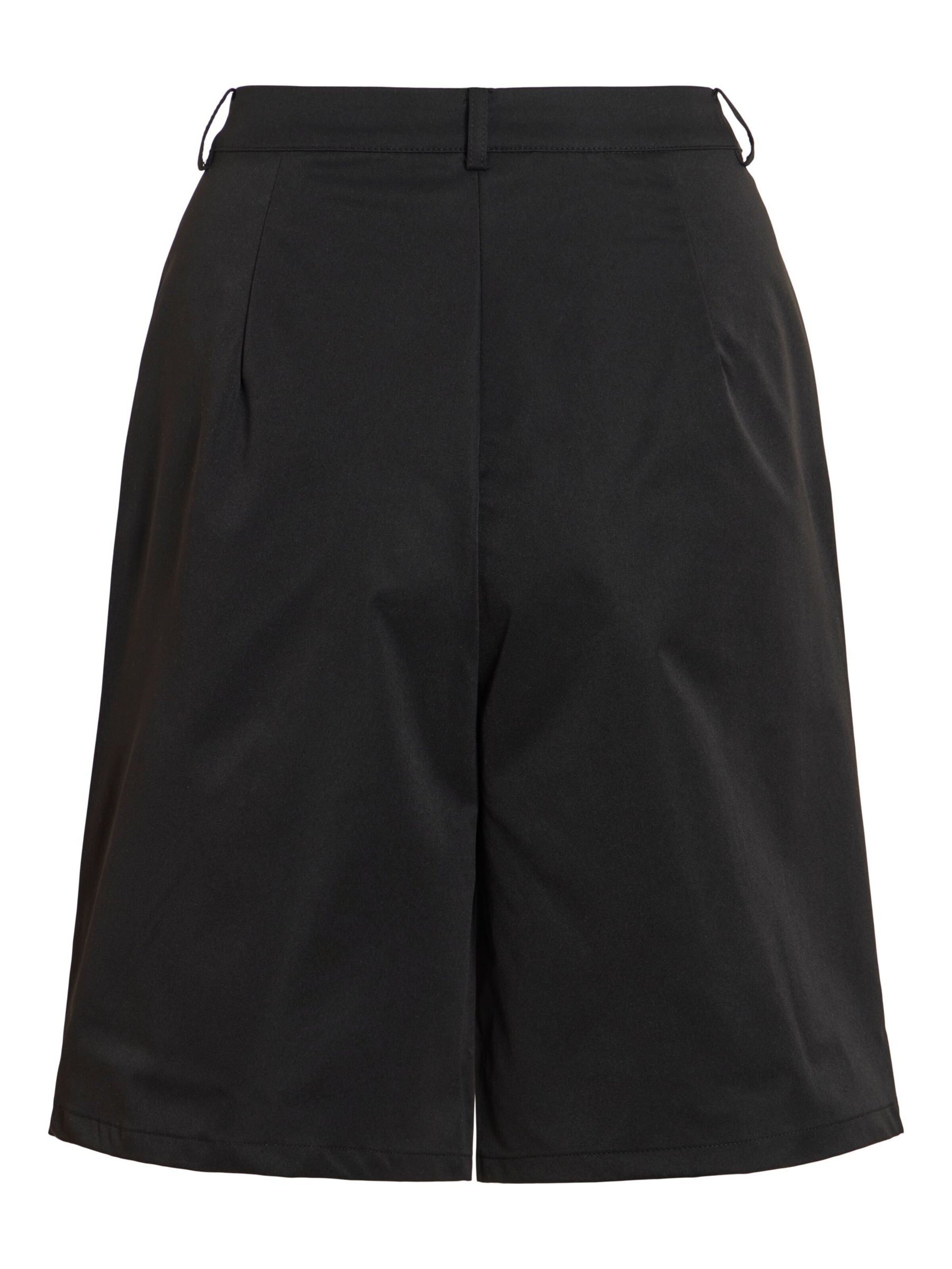 VILA - Pierna ancha Pantalón plisado 'VICarel' en negro