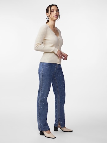 YAS Knit Cardigan 'YASEase' in Beige